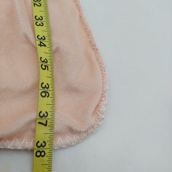 Sugarplum Dreams Baby Blanket Peach Pink Brown Deers 30"x38" White Polka Dots - Picture 7 of 7